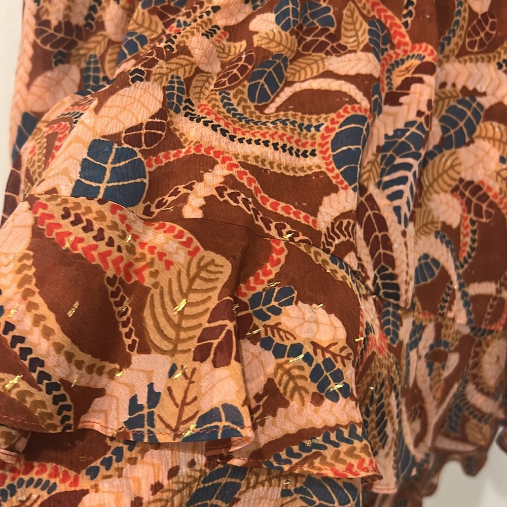 A.L.C. Vera Ruffled Silk Chiffon Mini Skirt - Picture 6 of 7